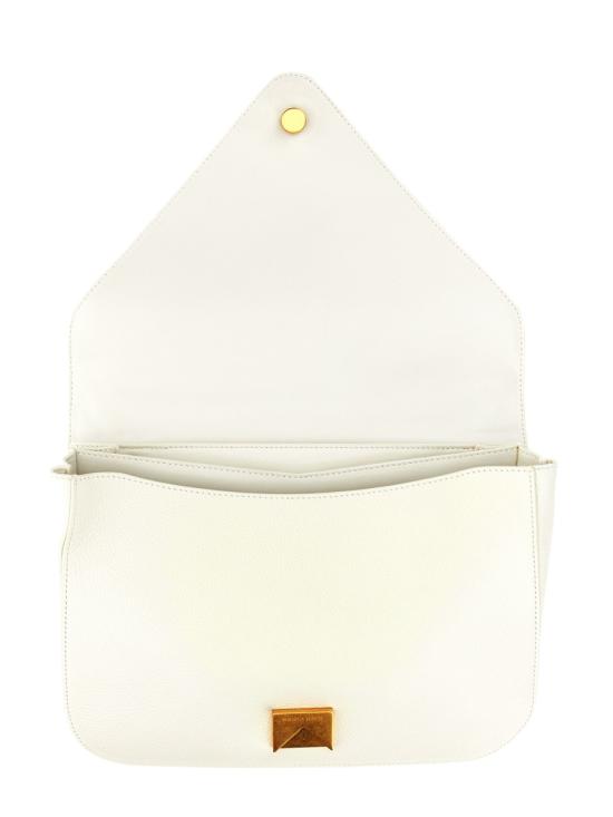  보테가베네타 해머드 레더 크로스바디백 667398 V12M09009 WHITE - BOTTEGA VENETA