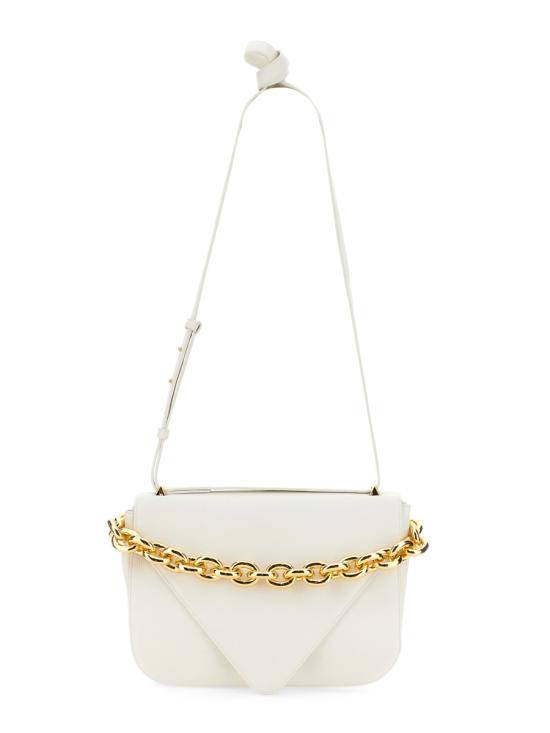  보테가베네타 해머드 레더 크로스바디백 667398 V12M09009 WHITE