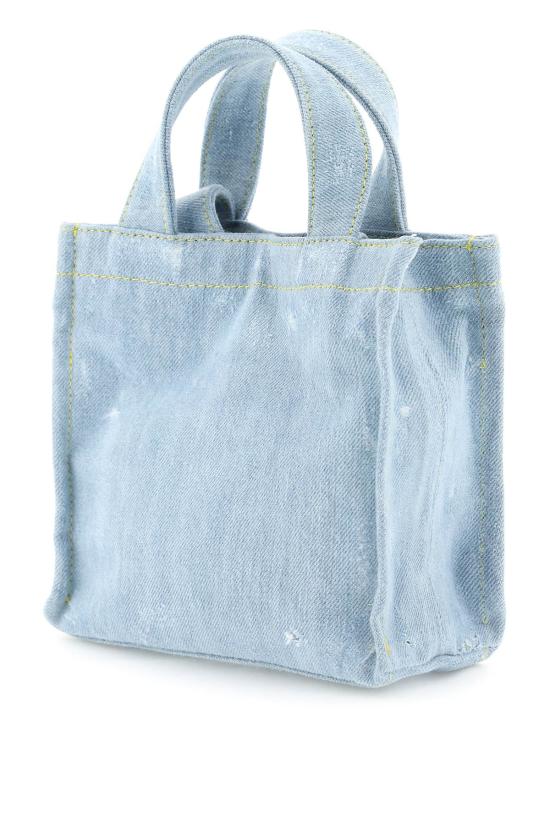  아크네 스튜디오 데님 로고 미니 토트백 C10169 AZURE - ACNE STUDIOS