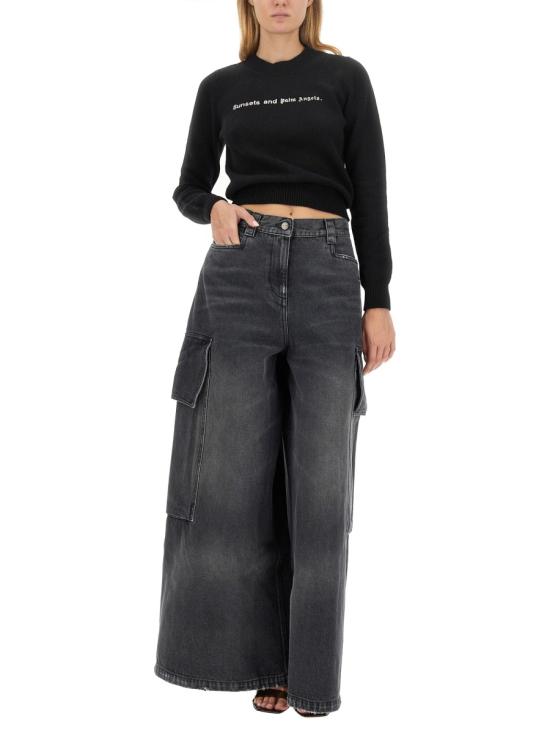  팜앤젤스 스웨터 PWHE051 BLACK - PALM ANGELS