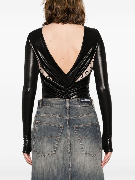  마린세르 바디수트 티셔츠 WTO392 BLACK - MARINE SERRE