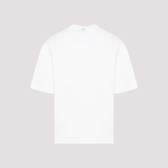  버버리 코튼 티셔츠 8083593 WHITE - BURBERRY