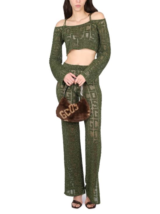  지씨디에스 반팔 티셔츠 SS23W380921 MILITARY GREEN - GCDS