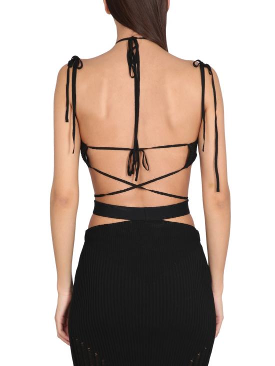  안드레아 아다모 민소매 티셔츠 ADPS23TO10947473 BLACK - ANDREA ADAMO