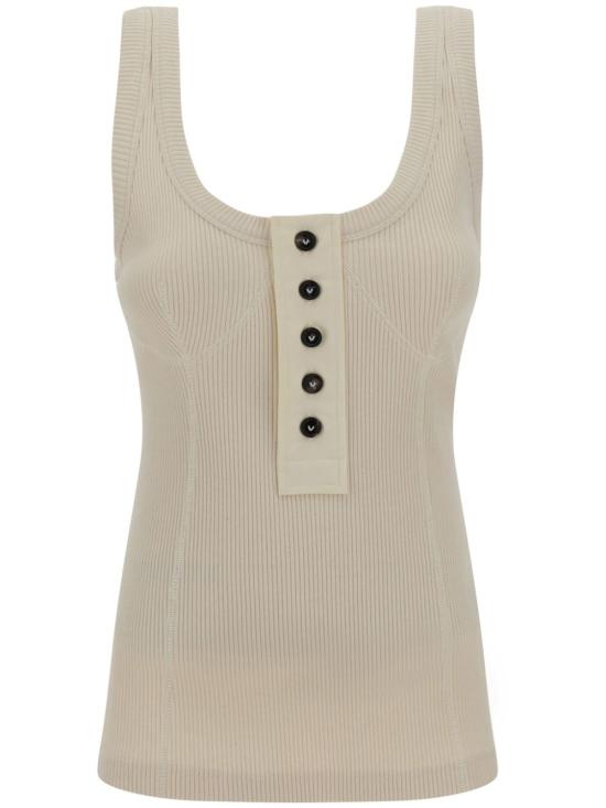  보테가베네타 민소매 티셔츠 779198 IVORY