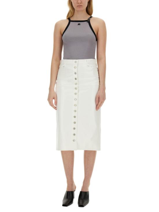  쿠레쥬 민소매 티셔츠 124JDE067 GREY - COURREGES