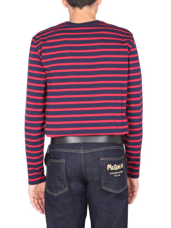  알렉산더 맥퀸 긴팔 티셔츠 666624 BLUE - ALEXANDER MCQUEEN