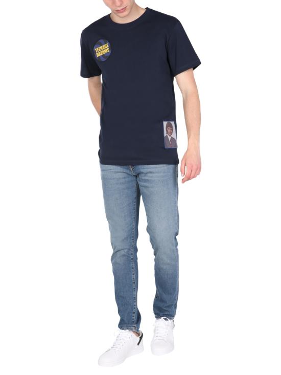  라프 시몬스 반팔 티셔츠 211M102 BLUE - RAF SIMONS