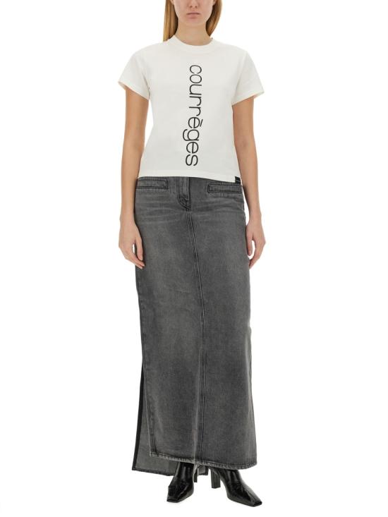  쿠레쥬 반팔 티셔츠 423JTS006J WHITE - COURREGES