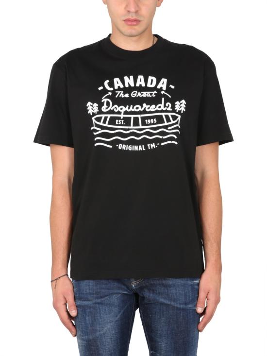  디스퀘어드2 반팔 티셔츠 S74GD1185 BLACK