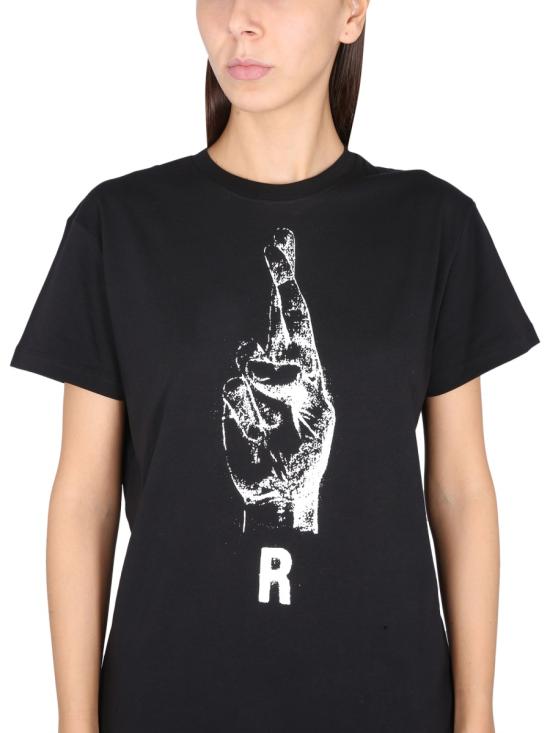  라프 시몬스 반팔 티셔츠 231W104 BLACK - RAF SIMONS
