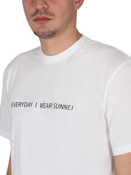  써네이 반팔 티셔츠 CRTWXJER048 WHITE - SUNNEI