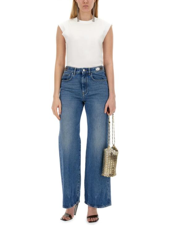  파코라반 민소매 티셔츠 24EJTE157CO0508 WHITE - PACO RABANNE