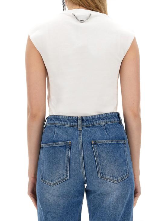  파코라반 민소매 티셔츠 24EJTE157CO0508 WHITE - PACO RABANNE