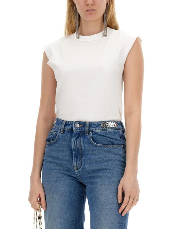  파코라반 민소매 티셔츠 24EJTE157CO0508 WHITE - PACO RABANNE