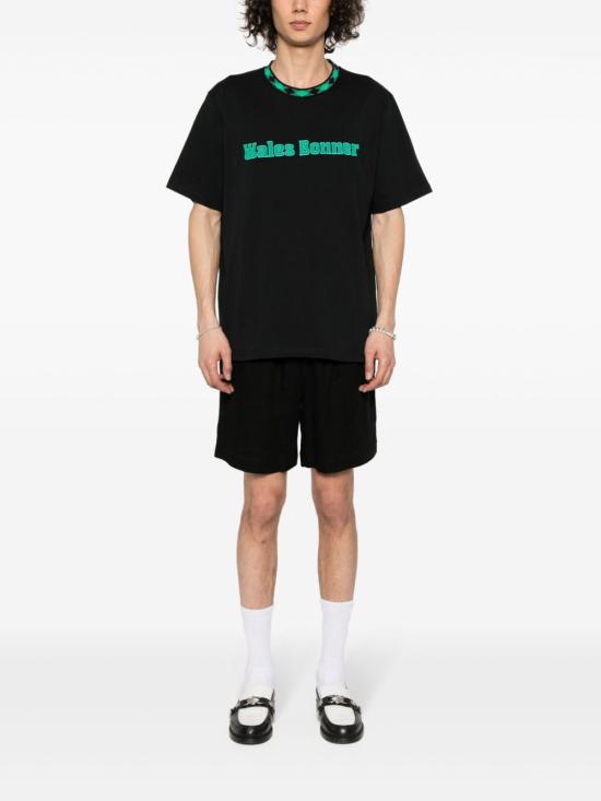  웨일즈보너 반팔 티셔츠 MS24JE16 BLACK - WALES BONNER