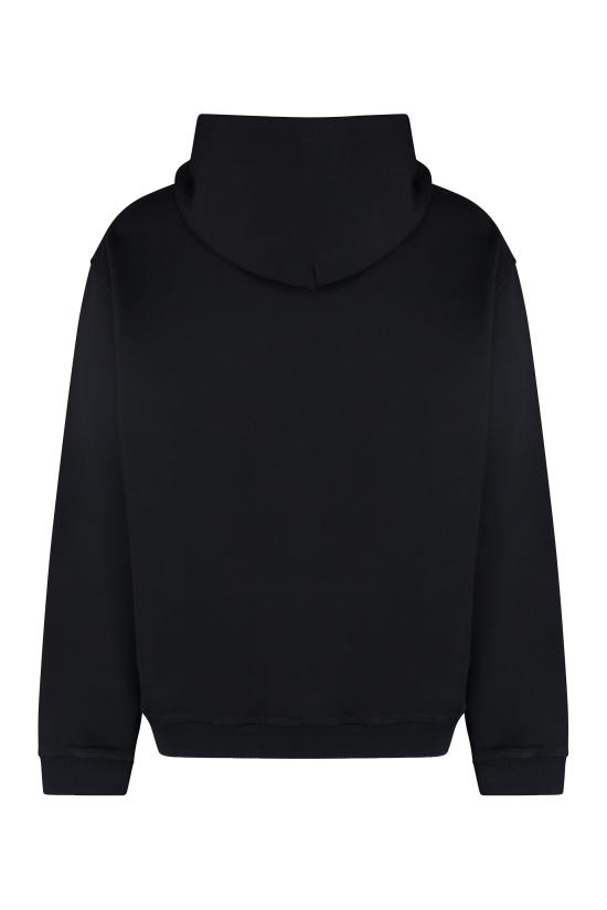  마르지엘라 업사이드 다운 자수 로고 후드 S50GU0167S25503962 BLACK WHITE EMBROIDERY - MAISON MARGIELA
