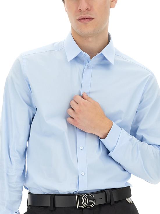 25SS 돌체앤가바나 긴팔 셔츠 G5EJ0T AZURE - DOLCE & GABBANA