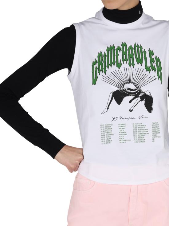  라프 시몬스 긴팔 티셔츠 221W145A WHITE - RAF SIMONS