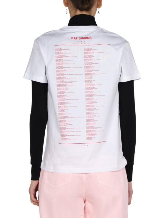  라프 시몬스 반팔 티셔츠 221W104 WHITE - RAF SIMONS