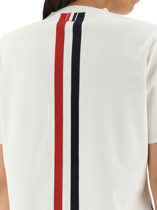  톰브라운 반팔 티셔츠 FKA362A WHITE - THOM BROWNE