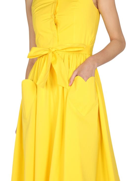  모스키노 미디 원피스 04570431 YELLOW - MOSCHINO