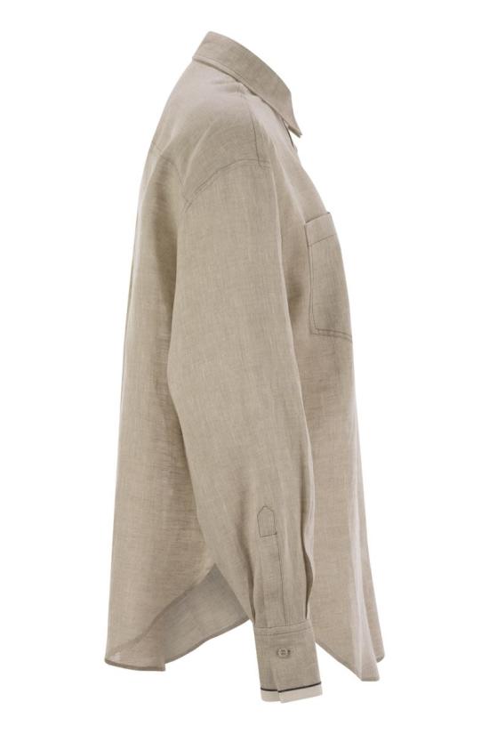 25SS 브루넬로 쿠치넬리 셔츠 MM633RD646 C200 BEIGE - BRUNELLO CUCINELLI