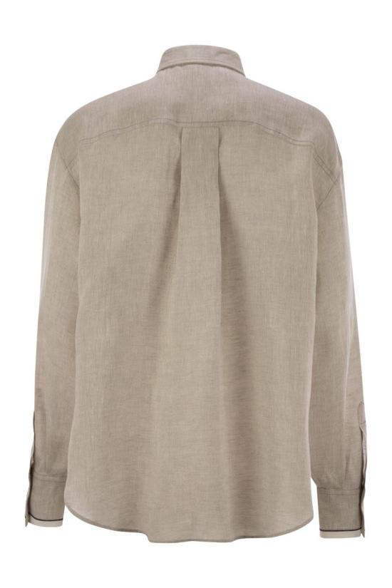 25SS 브루넬로 쿠치넬리 셔츠 MM633RD646 C200 BEIGE - BRUNELLO CUCINELLI