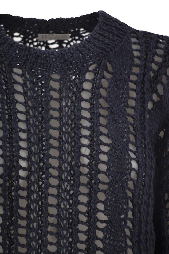 25SS 브루넬로 쿠치넬리 스웨터 M3Y351800 C2872 BLUE - BRUNELLO CUCINELLI