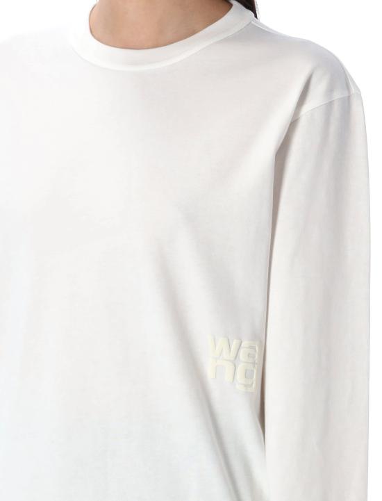 25SS 티바이알렉산더왕 긴팔 티셔츠 4CC3241519 100 WHITE - T BY ALEXANDER WANG
