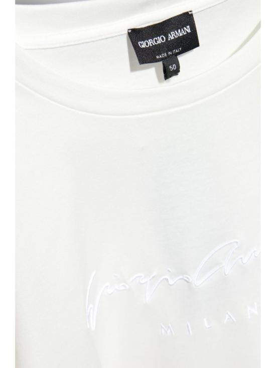 25SS 조르지오 아르마니 반팔 티셔츠 6GSM90SJRQZ U0006 WHITE - GIORGIO ARMANI