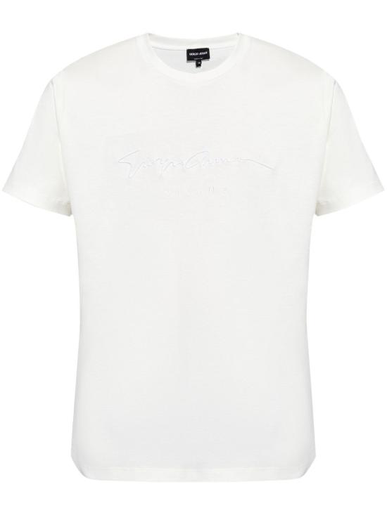 25SS 조르지오 아르마니 반팔 티셔츠 6GSM90SJRQZ U0006 WHITE
