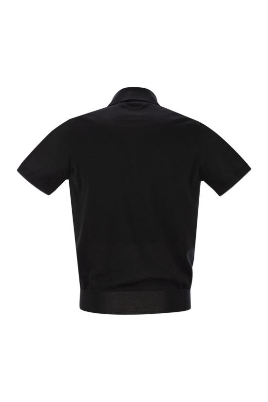 25SS 브루넬로 쿠치넬리 폴로 티셔츠 M29800125 CH101 BLACK - BRUNELLO CUCINELLI