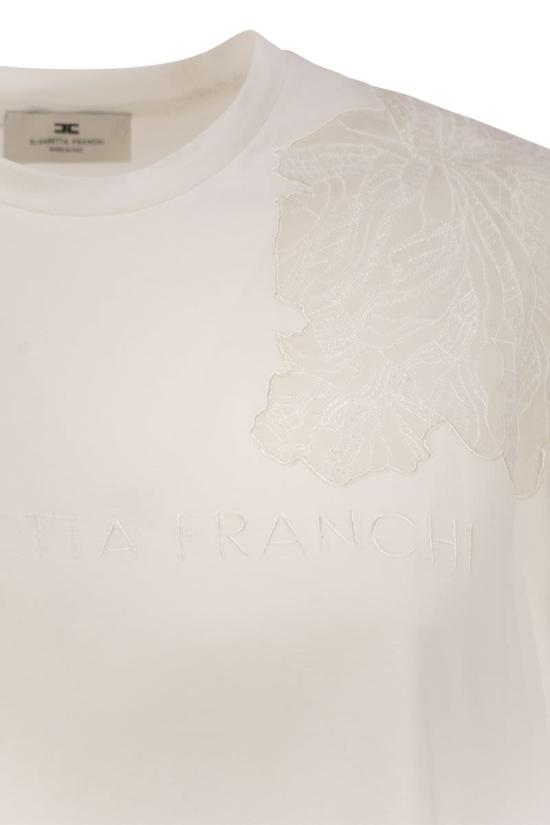 25SS 엘리자베타프랜치 스웨터 MA01851E2 270 CHALK - ELISABETTA FRANCHI