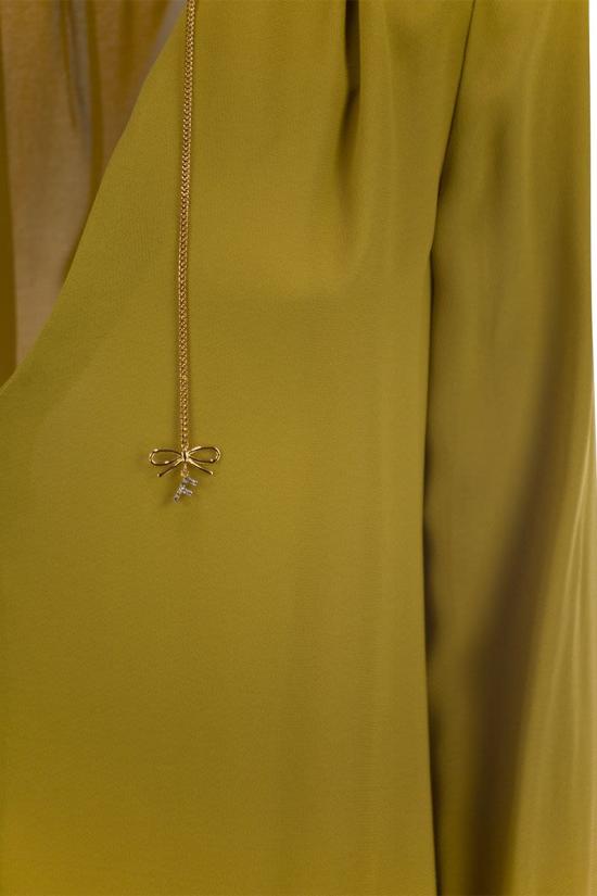 25SS 엘리자베타프랜치 블라우스 CA08051E2 DC6 OCHRE - ELISABETTA FRANCHI