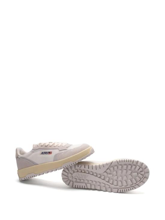 25SS 오트리 WILDPACE 로우 스니커즈 립스탑 나일론 가죽 LDLM AK01 WHITE BEIGE - AUTRY