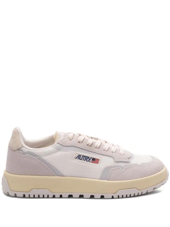 25SS 오트리 WILDPACE 로우 스니커즈 립스탑 나일론 가죽 LDLM AK01 WHITE BEIGE