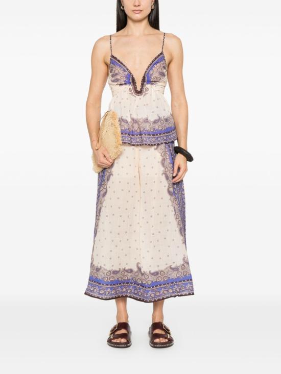 25SS 짐머만 스트레이트 팬츠 1760PRS254PPSLY PURPLE - ZIMMERMANN