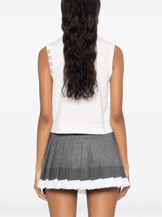 25SS 톰브라운 반팔 티셔츠 FKL002AY3036100 WHITE - THOM BROWNE