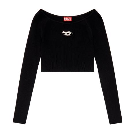 25SS 디젤 긴팔 티셔츠 A141890DLAX9XX BLACK - DIESEL