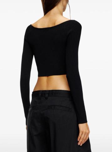 25SS 디젤 긴팔 티셔츠 A141890DLAX9XX BLACK - DIESEL