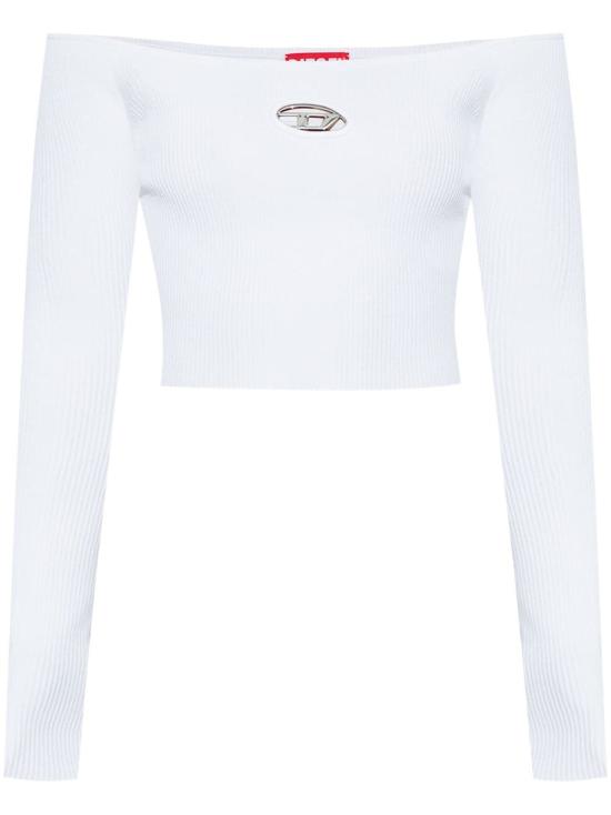 25SS 디젤 긴팔 티셔츠 A141890DLAX100 WHITE