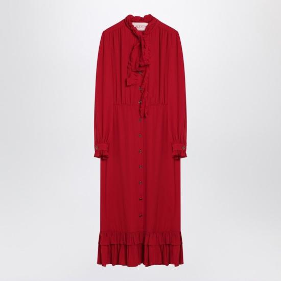 25SS 발렌티노 가라바니 미디 원피스 6B3VAF011MH R9M RED