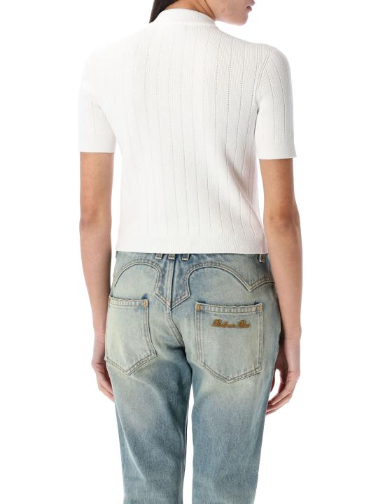 25SS 발망 스웨터 EF1KL023KB07 0FA WHITE - BALMAIN