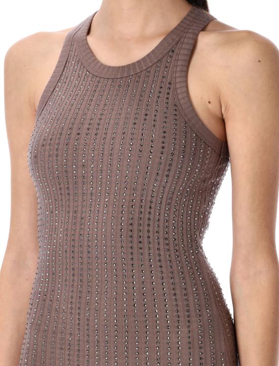 25SS 디 아티코 숏 원피스 250WCW00206JJJ051 875 FADED MUD - THE ATTICO