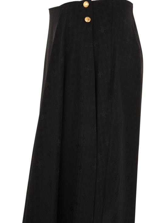  셀린느 미디 스커트 2J508779R38NO BLACK - CELINE