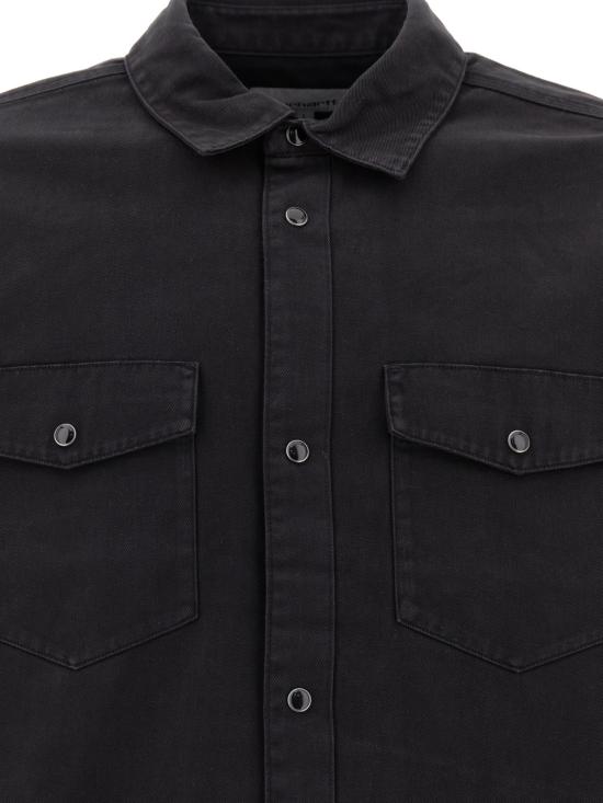 25SS 칼하트 WIP 긴팔 셔츠 I03438489GD BLACK - CARHARTT WIP