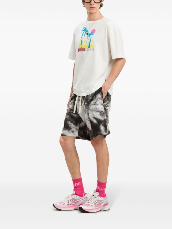 25SS 팜앤젤스 숏팬츠 PMCB058S25FAB002 BLACKWHITE - PALM ANGELS