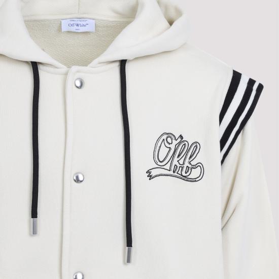 25SS 오프화이트 후드 티셔츠 OMEK003S25JER001 0B0B WHITE - OFF WHITE