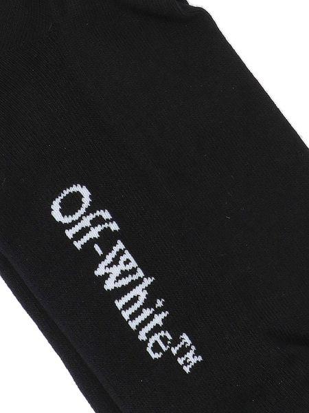 25SS 오프화이트 양말 OMRA085C99KNI001 1001 BLACK - OFF WHITE